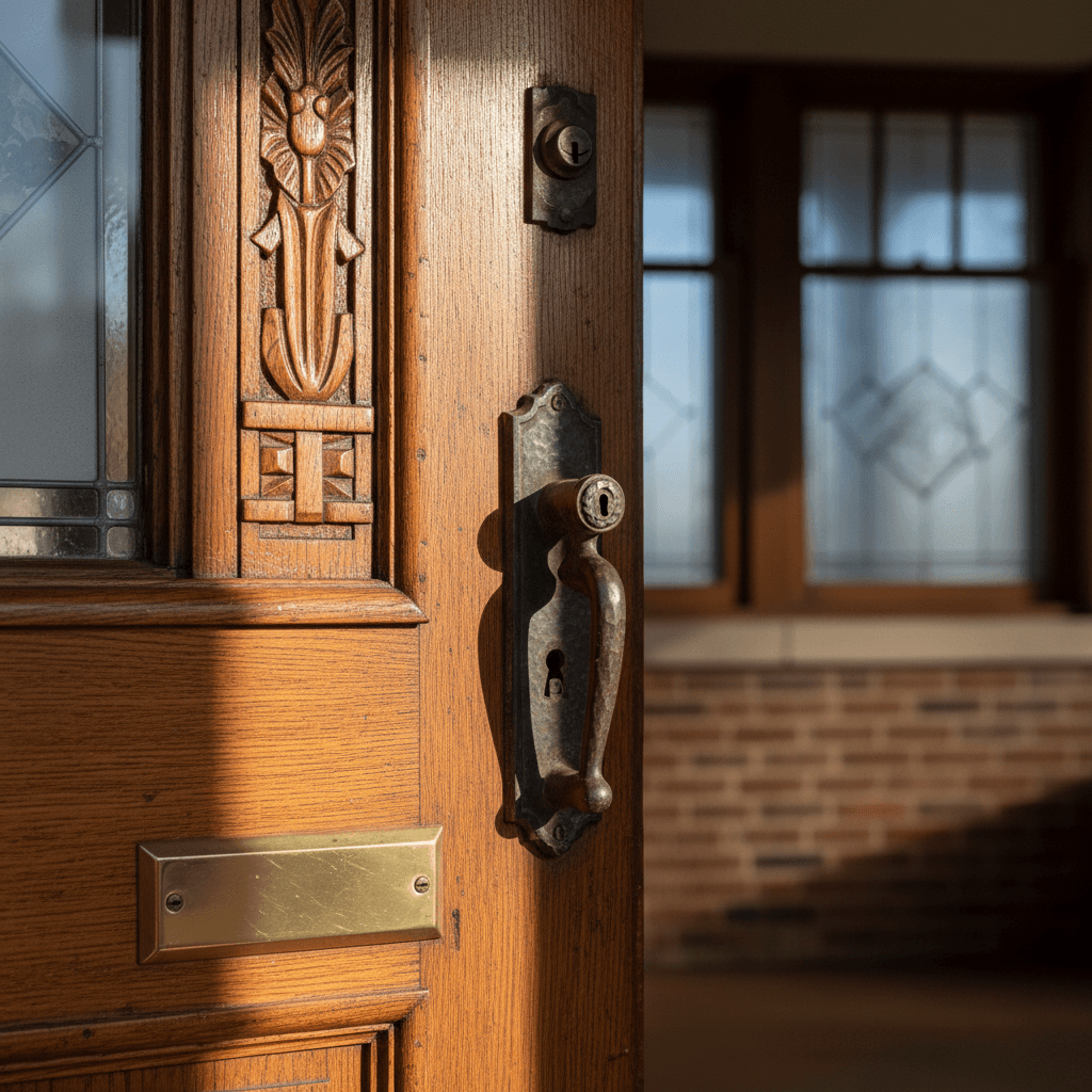 Craftsman architectural details and period woodwork