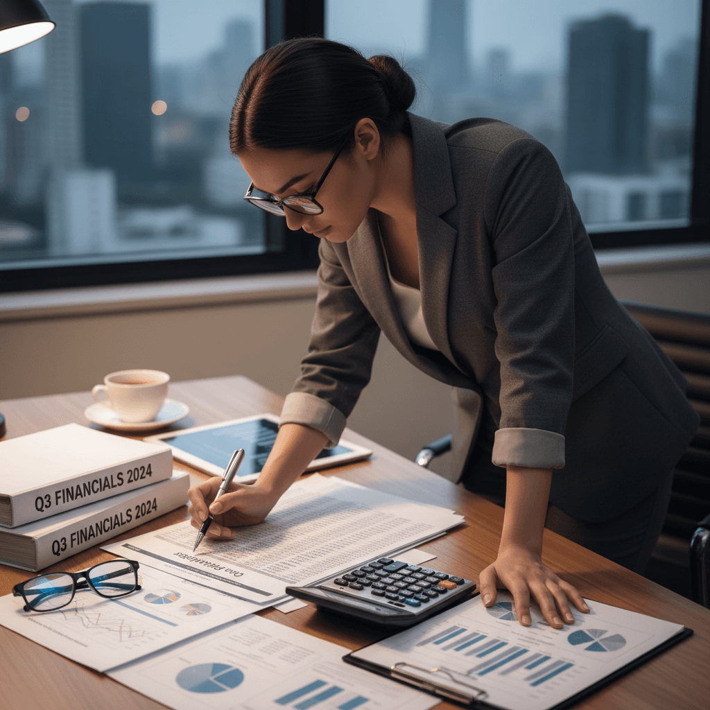 tax planning documents and calculator on a desk