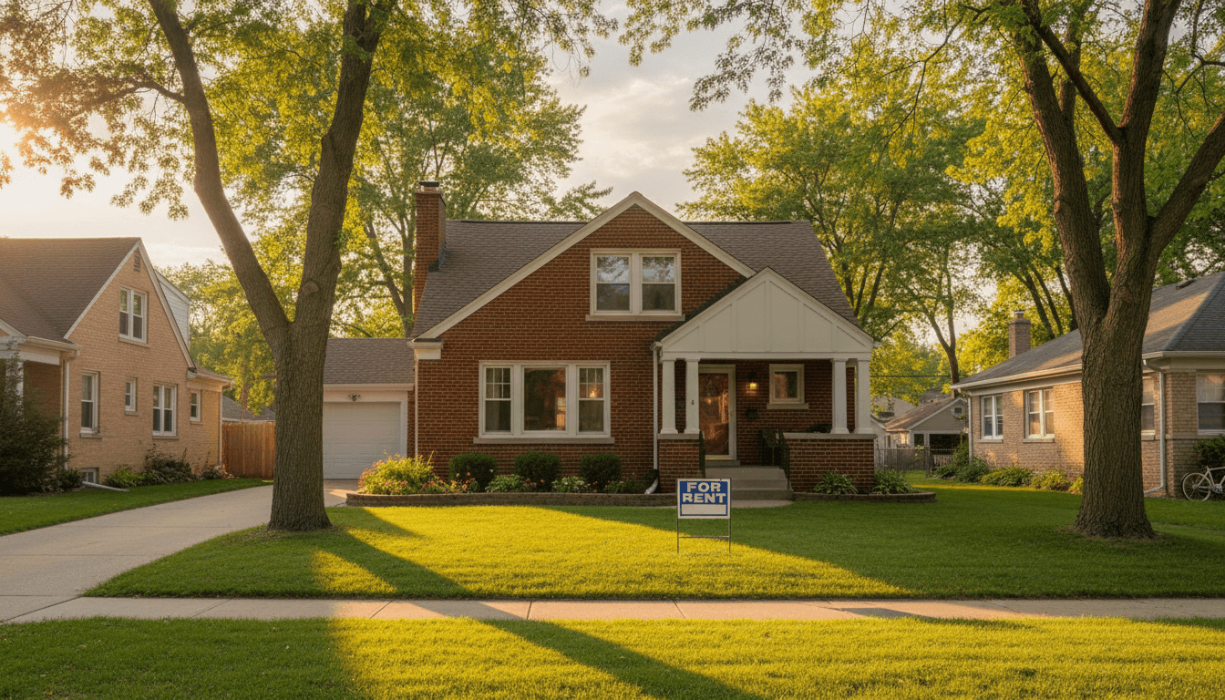 Well-maintained brick rental home in a quiet Milwaukee neighborhood